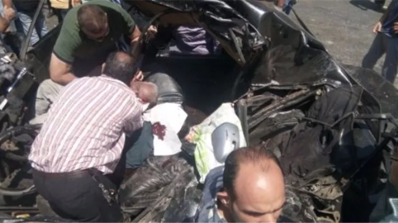 مصرع 5 طلاب في اصطدام سيارة ملاكي بشجرة بطريق صلاح سالم