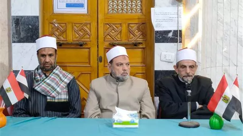 أوقاف العبور احتفلت بليلة تحويل القبلة