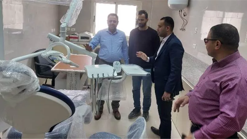 رئيس جهاز مدينة ١٥مايو يتابع أعمال أهم المشروعات الصحية.. بالصور