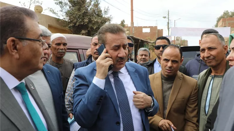 محافظ المنوفية يتفقد أعمال تطوير كوبرى الباجور العلوى