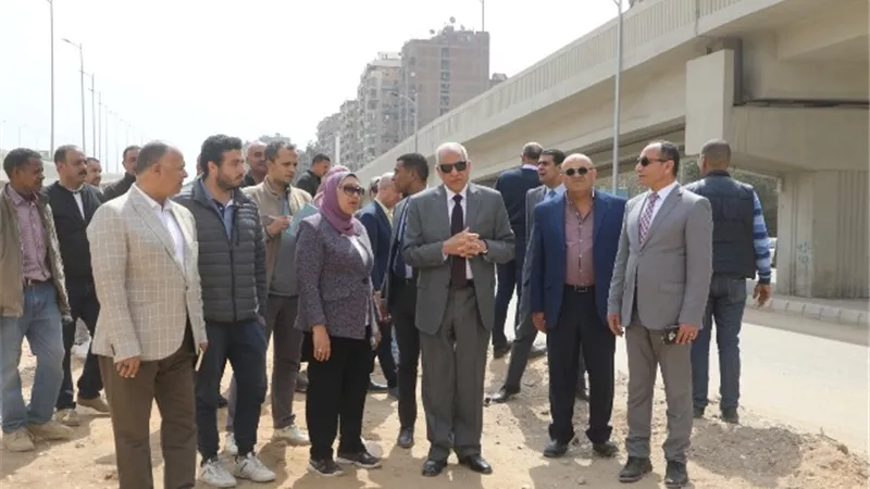 محافظ الجيزة يتابع أعمال الإنشاء والتطوير بشارع السودان