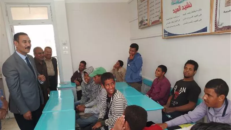 تعليم قوص: متابعة ميدانية لاصحاب الهمم بالمدرسة الفكرية بحجازة