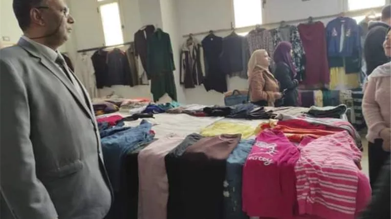 افتتاح معرض الملابس بكلية ذوي الاحتياجات بجامعة بني سويف