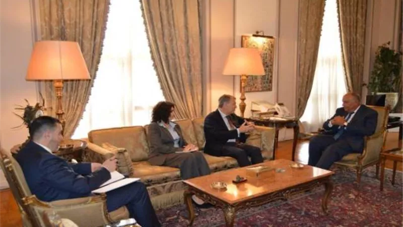 وزير الخارجية يستقبل المفوض العام للأونروا
