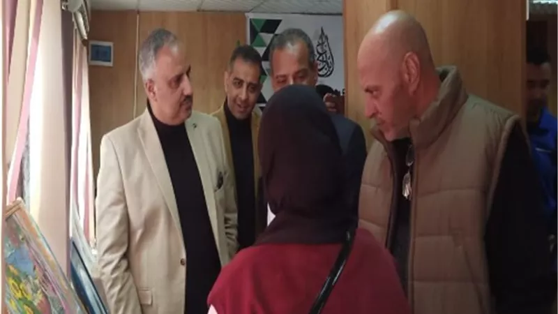 الصبروط يشهد تحكيم الفنون التشكيلية من مهرجان إبداع مراكز الشباب