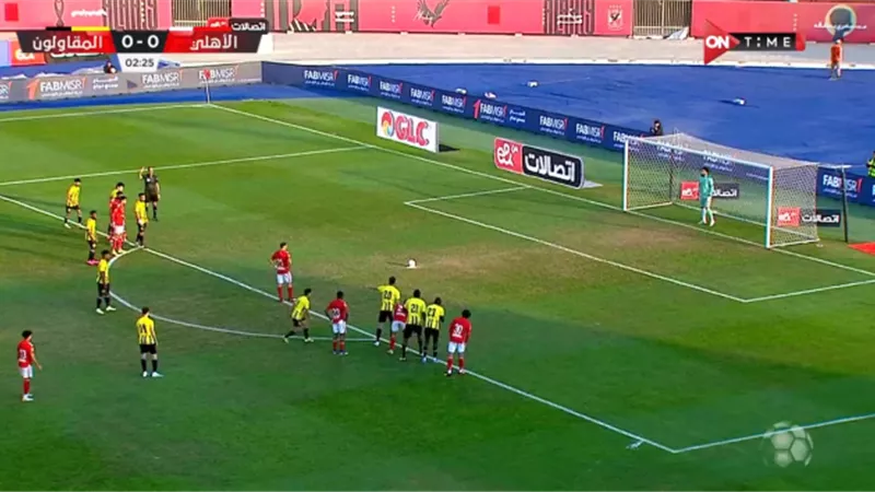 شاهد ملخص وأهداف الشوط الاول بين الاهلى و