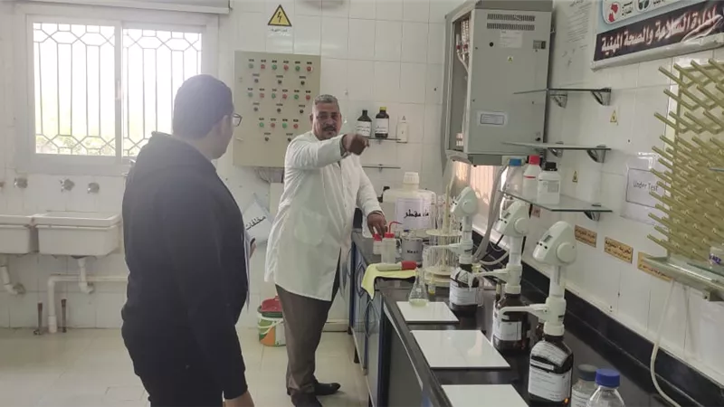 تأكيد الثقة فى معامل شركة مياه الشرب والصرف الصحى بالأقصر