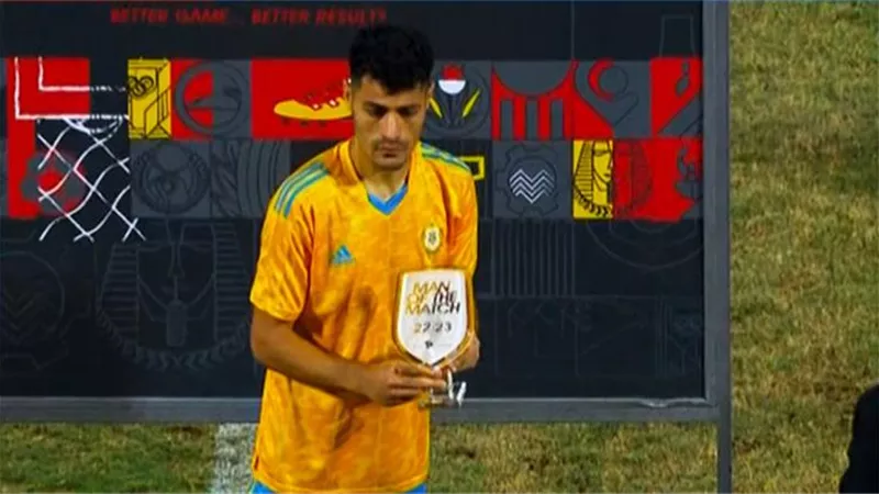 عبد الرحمن مجدي أفضل لاعب في مباراة الإسماعيلي وفاركو