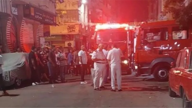 مصرع واصابة 8 فى حريق بداخل دار مسنين بمصر الجديدة