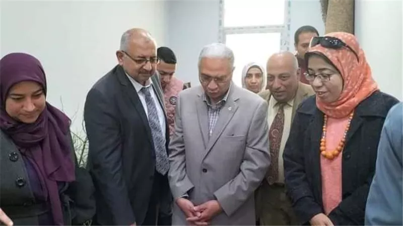 افتتاح معارض كلية الزراعة ببني سويف