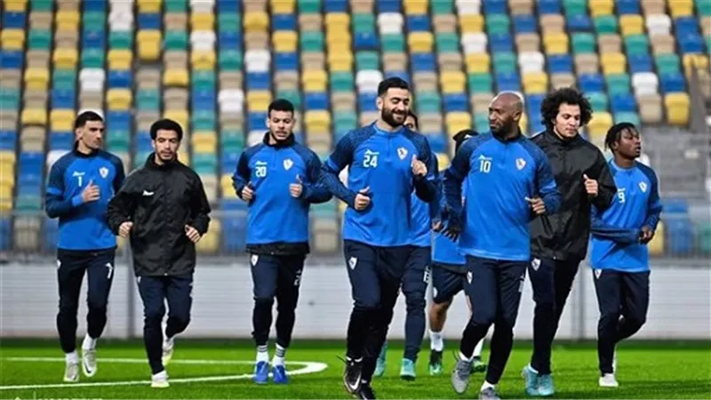 تدريبات خفيفة بمران الزمالك للمشاركين فى مباراة الترجي