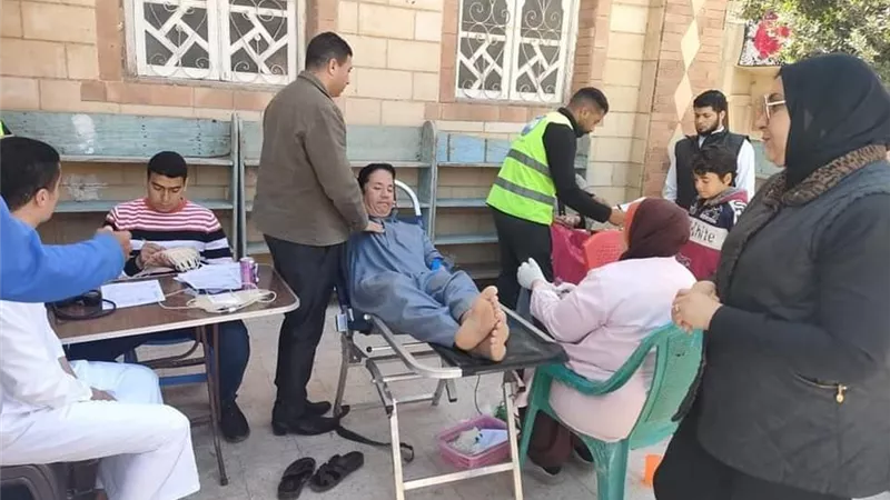 حملة للتبرع بالدم بقرية