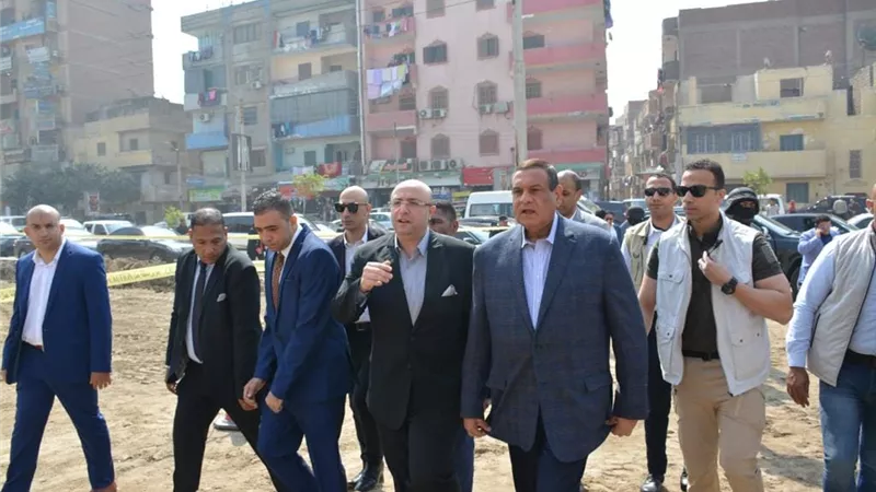 آمنة وغنيم يتابعان الموقف التنفيذي لإنشاء سوق الدهشورى