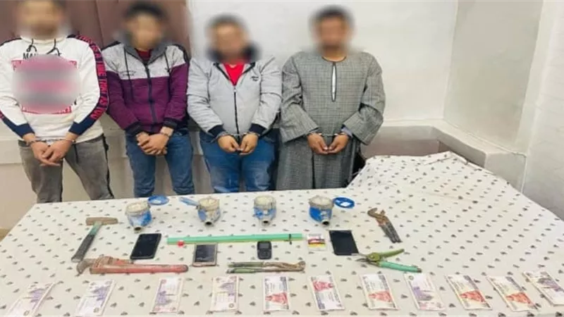 ضبط عصابة سرقة عدادات المياه في الجيزة