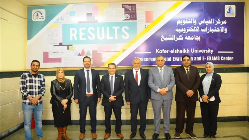 جامعة كفر الشيخ تفتتح مركز القياس والتقويم بالجامعة
