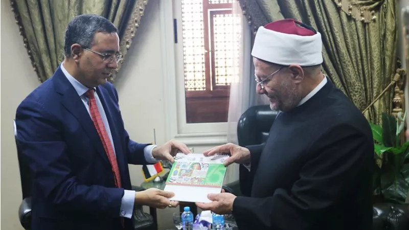 مفتي الجمهورية يستقبل سفير الهند بالقاهرة