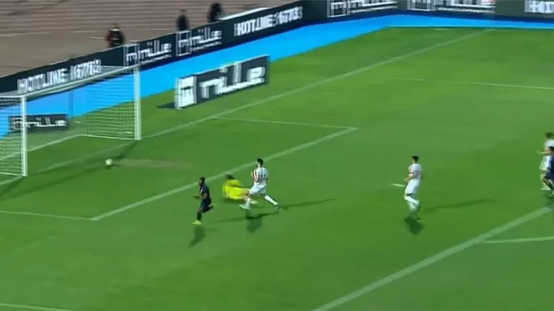 شاهد.. رفيق كابو يتقدم لـ إنبى بالهدف الأول فى شباك الزمالك