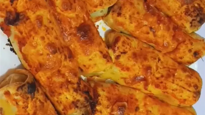 أطيب وألذ كريب باللحمة والجبنة الموتزريلا