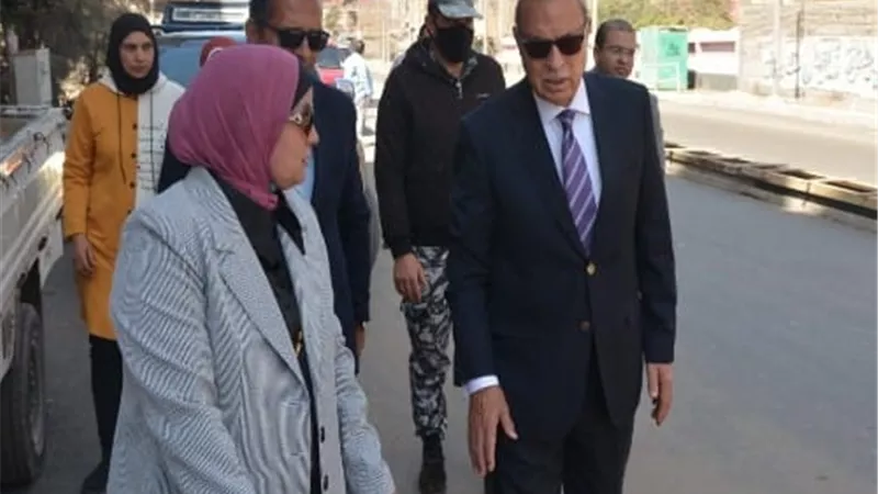 محافظ القليوبية يتفقد رصف وتطوير طريق ابو الغيط ومحور الباسوسية