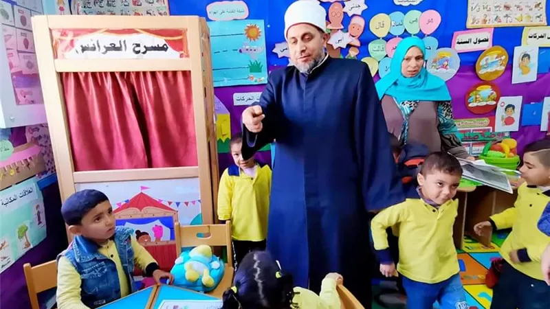 الجنيدى يتفقد معهد صفط زريق الابتدائي بديرب نجم