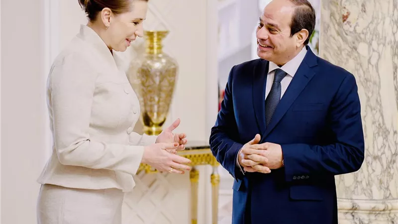 المتحدث الرئاسي ينشر صور المؤتمر المشترك بين الرئيس السيسي ورئيسة وزراء الدنمارك
