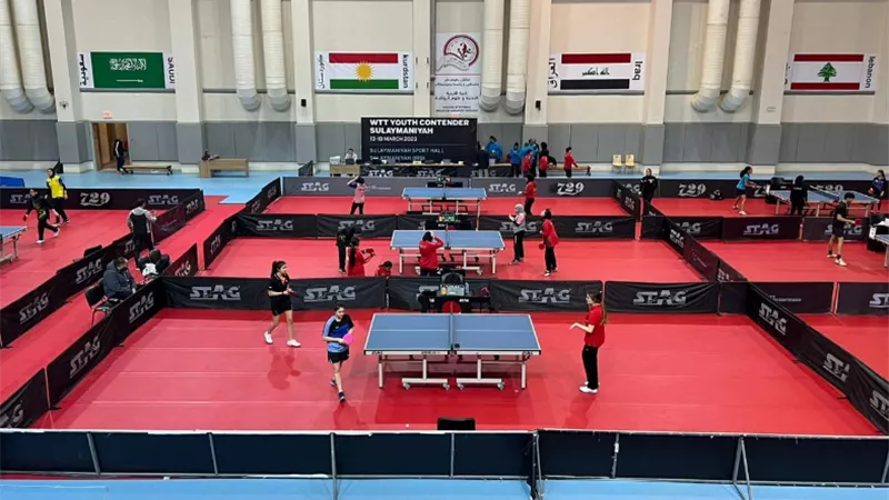 إنطلاق بطولتي العراق الدولية وغرب آسيا لكرة الطاولة