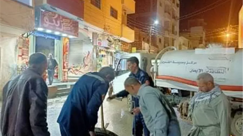 تضافر جهود مدن وأحياء الشرقية لشفط مياه الأمطار المتراكمة