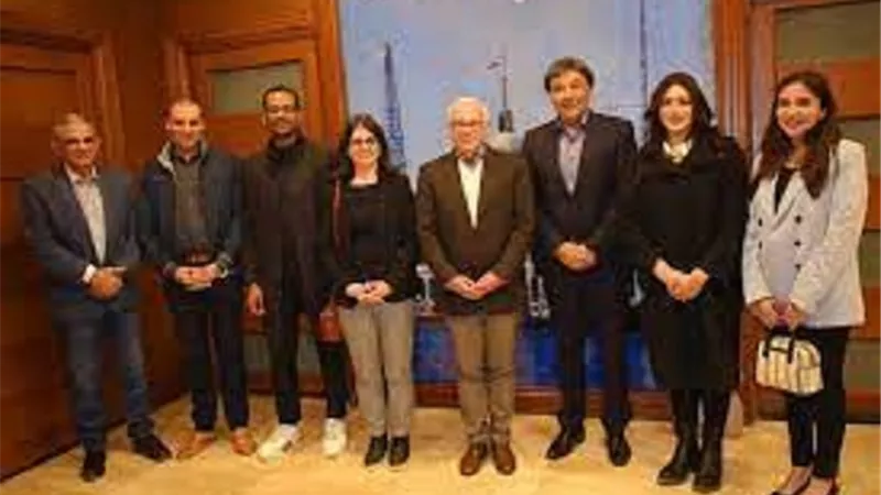 محافظ بورسعيد يستقبل وفدا من جامعة براندنبرج الالمانية