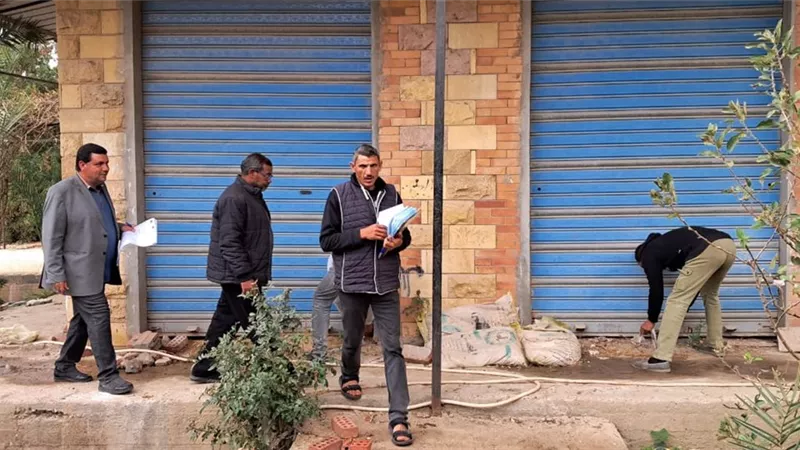 جهاز العاشر من رمضان يشن حملة على الأنشطة المخالفة بالمدينة ..صور