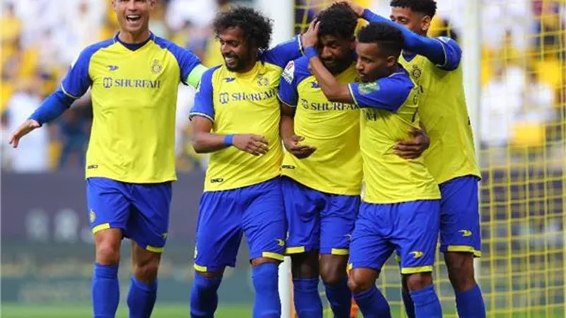 الدورى السعودى.النصر يتقدم على أبها بثنائية بالشوط الأول.. فيديو
