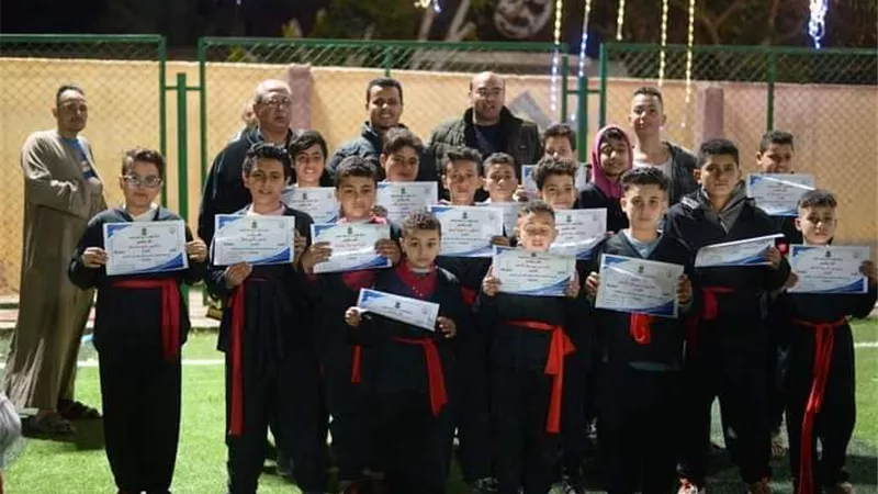 مركز شباب دير ابوحنس بملوى يحصد عشر ميداليات ذهبية