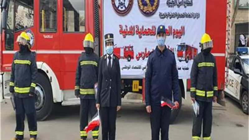الحماية المدنية تستقبل طلبة الجمعيات بالقاهرة
