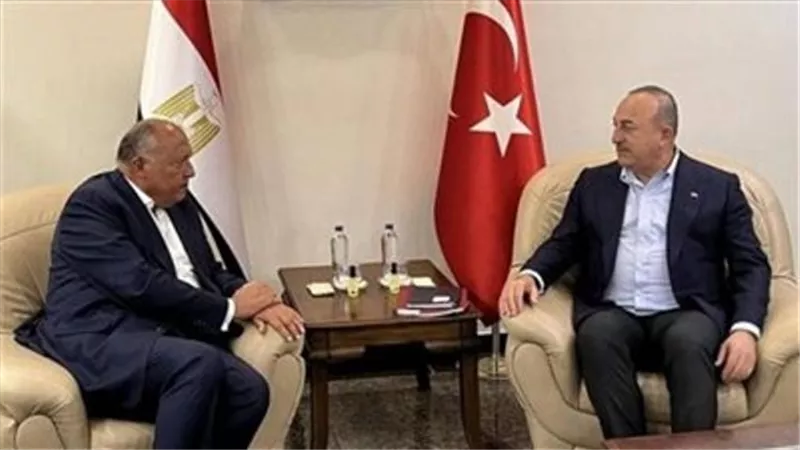 وزير خارجية تركيا يصل القاهرة للقاء سامح شكري