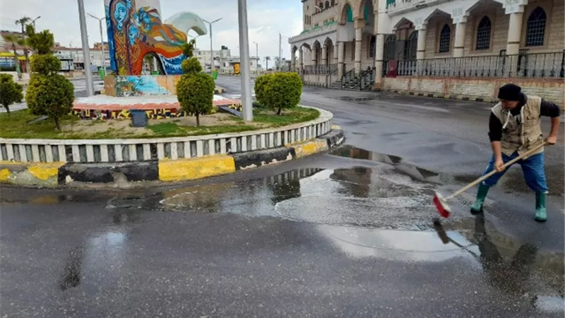 رفع المياه بعدد من مدن وقرى محافظة كفر الشيخ تعرضت لهطول أمطار