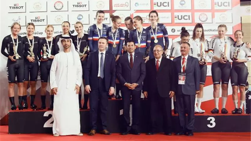 فرنسا تفوز بصدارة ترتيب ميداليات كأس العالم للدراجات بالقاهرة