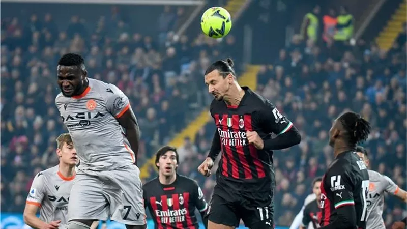 أودينيزي يفوز علي ميلان 3 / 1 في الدوري الإيطالي