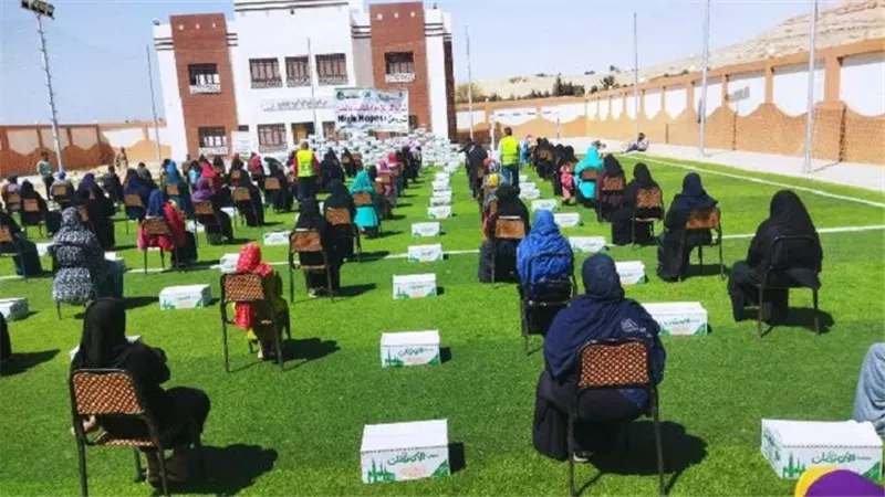 توزيع كراتين رمضان على 1200 مستفيد من غير القادرين بأبوقرقاص