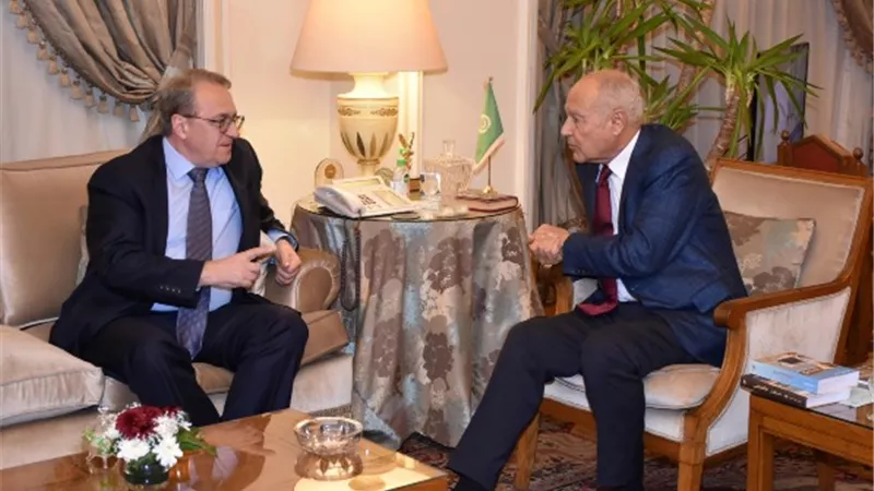 أبو الغيط يبحث مع نائب وزير الخارجية الروسي التطورات في المنطقة