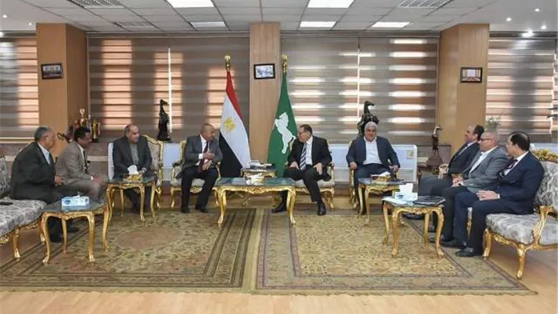 محافظ الشرقية يلتقي رئيس كهرباء القناة