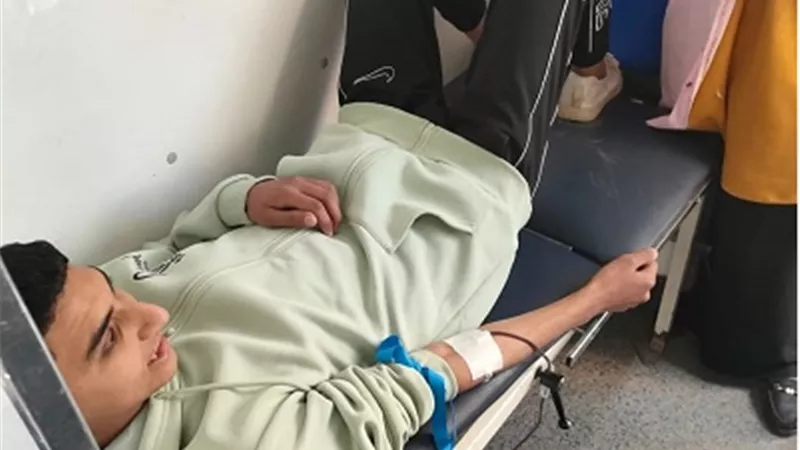 جامعة بنى سويف التكنولوجية تنظم حملة للتبرع بالدم