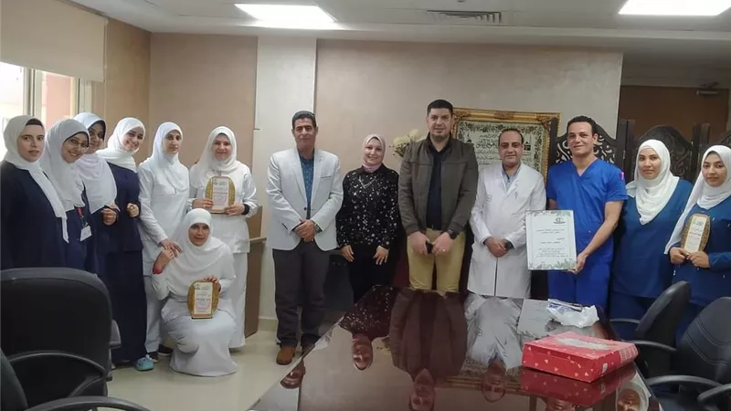 تكريم المتميزين من الأطباء والممرضات بمستشفى الخانكة