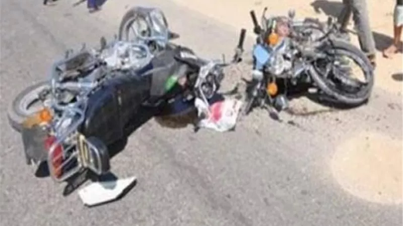 إصابة 4 فى تصادم دراجتين بخاريتين بالشرقية