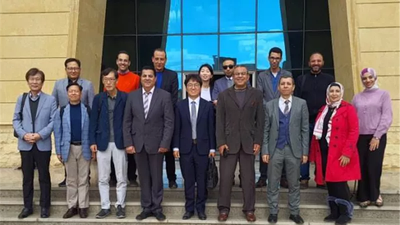 تفاصيل ختام زيارة الوفد الكوري لجامعة بني سويف التكنولوجية