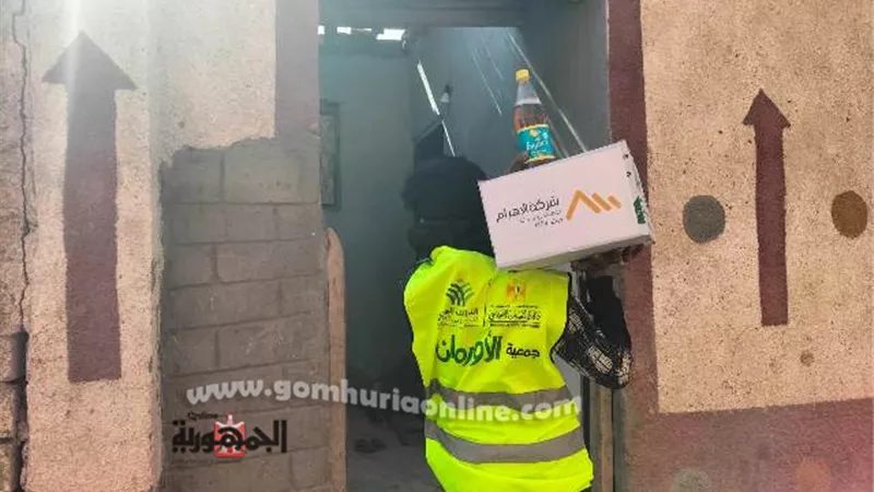 كراتين المواد الغذائية تصل قرى ابوحماد بالشرقية