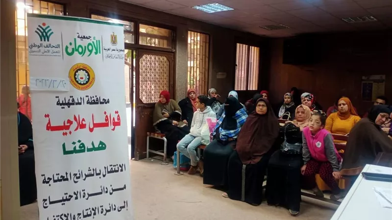 قافلة علاجية تستهدف الكشف الطبي على 116 مريض بقرى الدقهلية