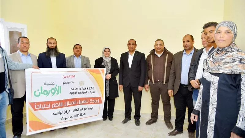 أعادة أعمار 134 منزلا بالواسطى بمساهمة الاورمان