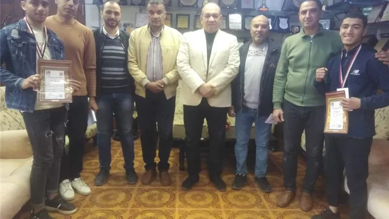 تكريم ابطال المشروع القومى للموهبة والبطل الاوليمبى للملاكمة