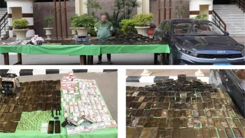 الداخلية تضبط 3 أشخاص بـ480 طربة حشيش بالجيزة