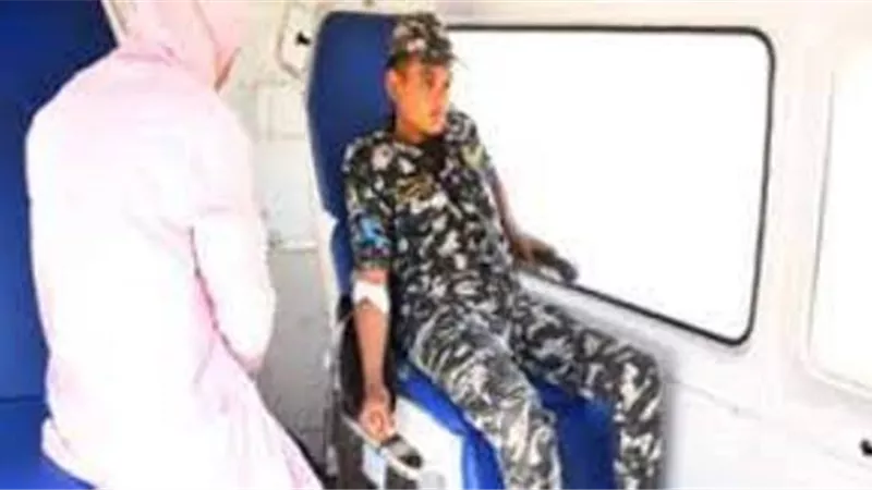 حملة للتبرع بالدم بمديرية أمن أسيوط