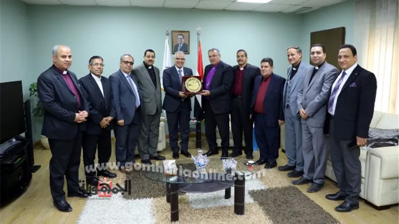 رئيس الإنجيلية يستقبل قيادات سنودس ومجمع كنائس المثال الإنجيلي